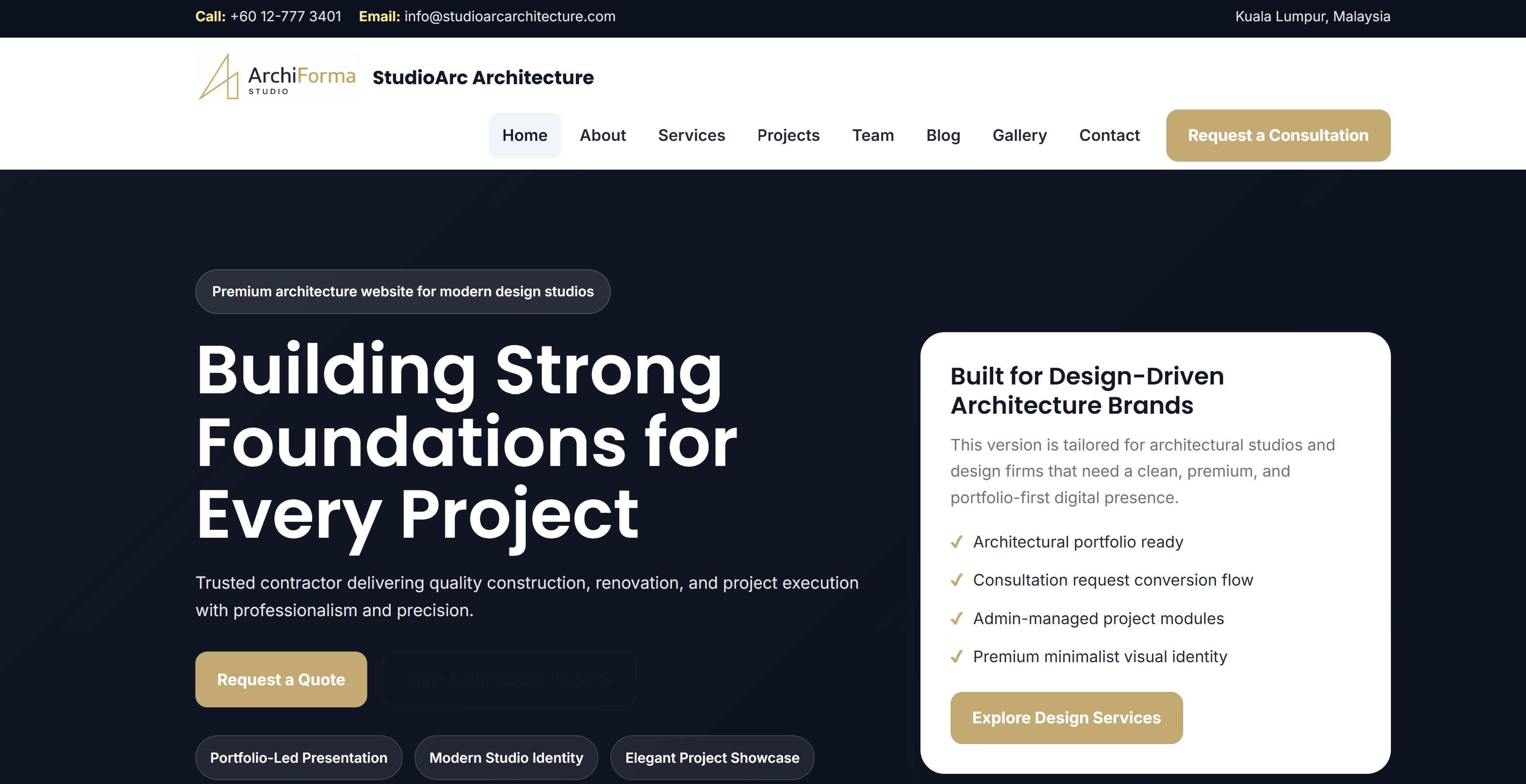Homepage Preview