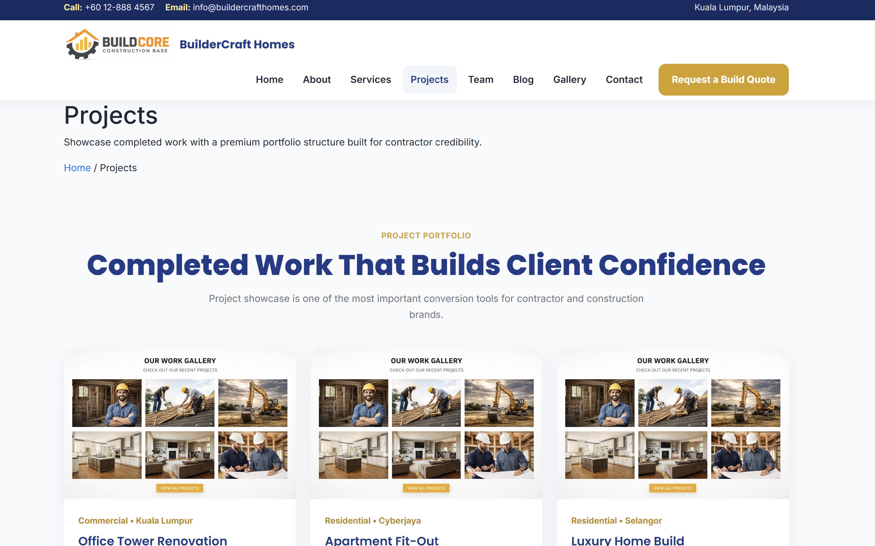 Projects Preview