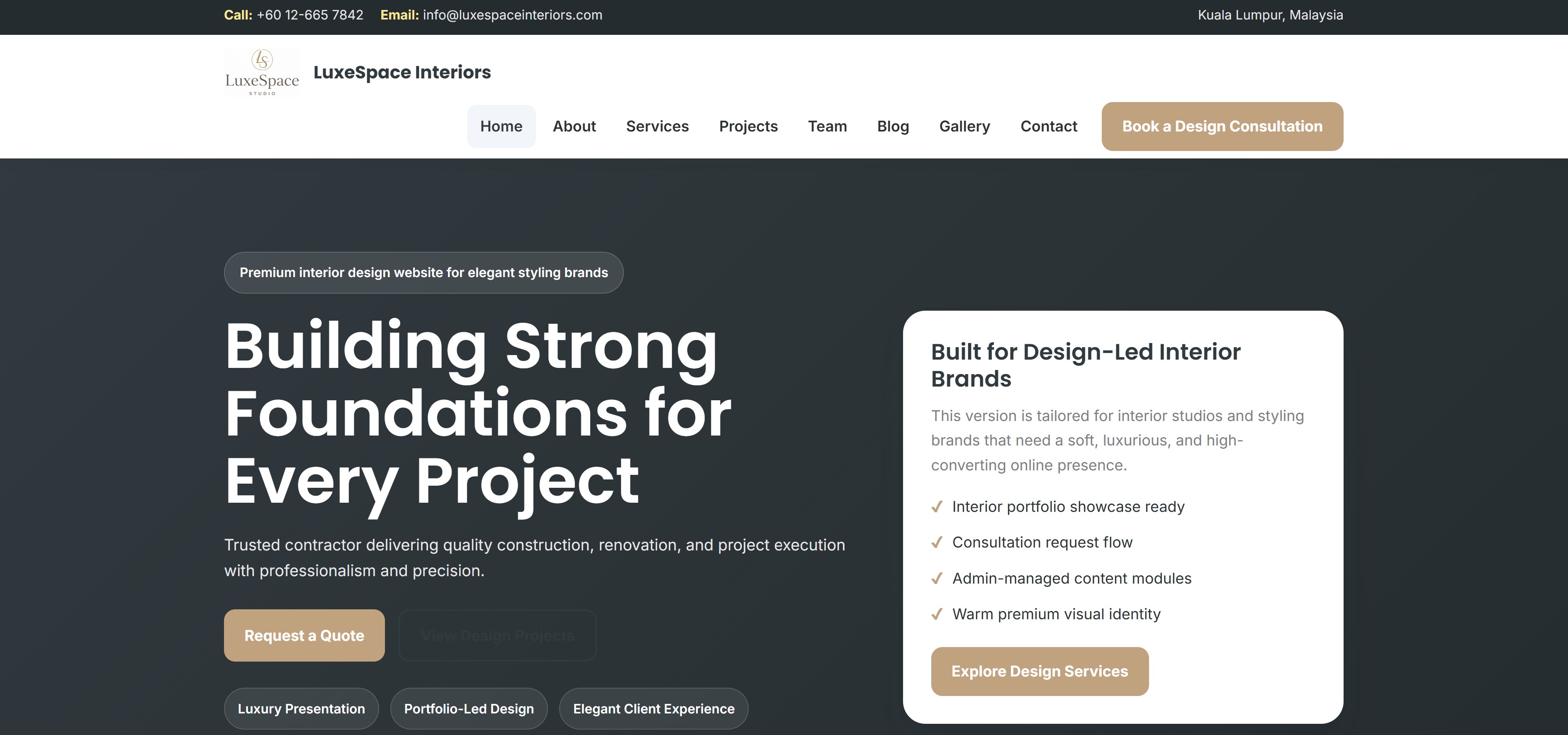 Homepage Preview