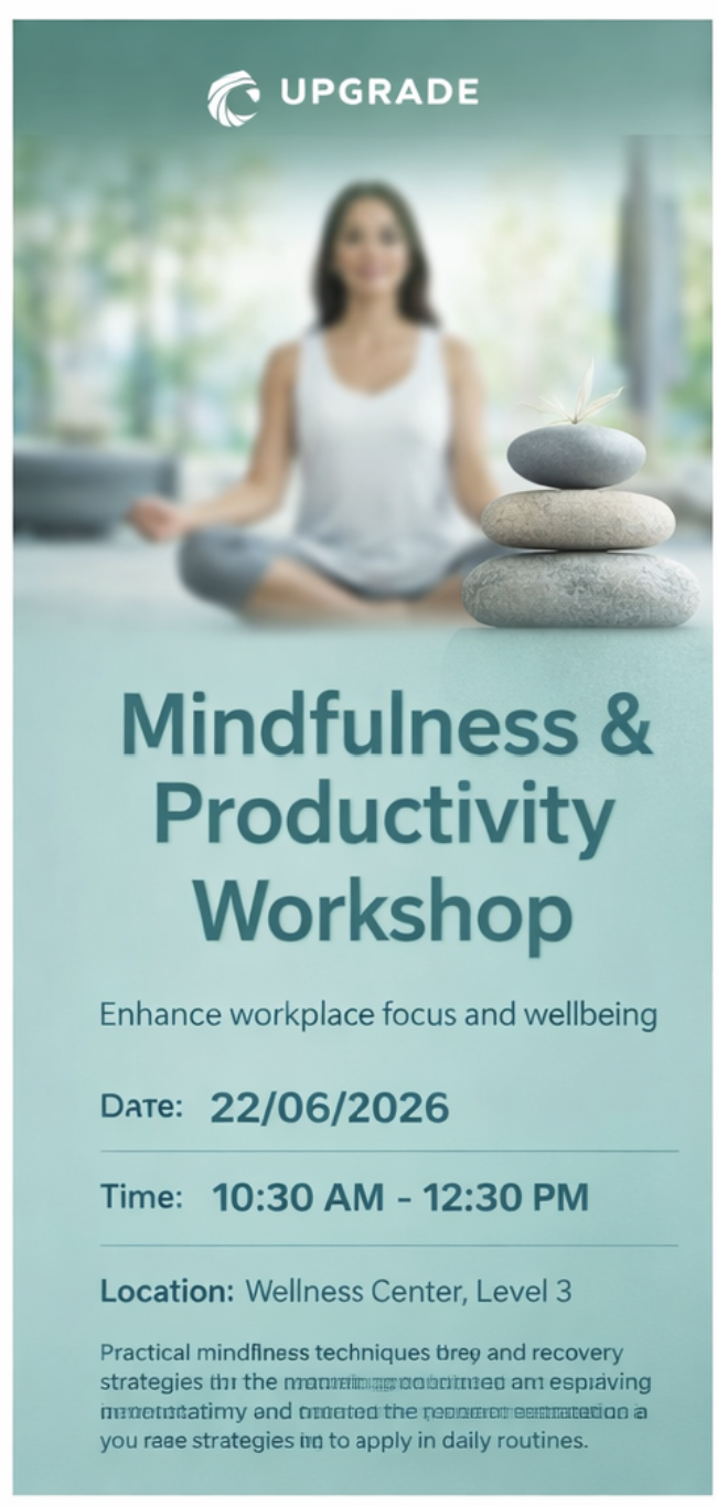 Mindfulness & Productivity Workshop