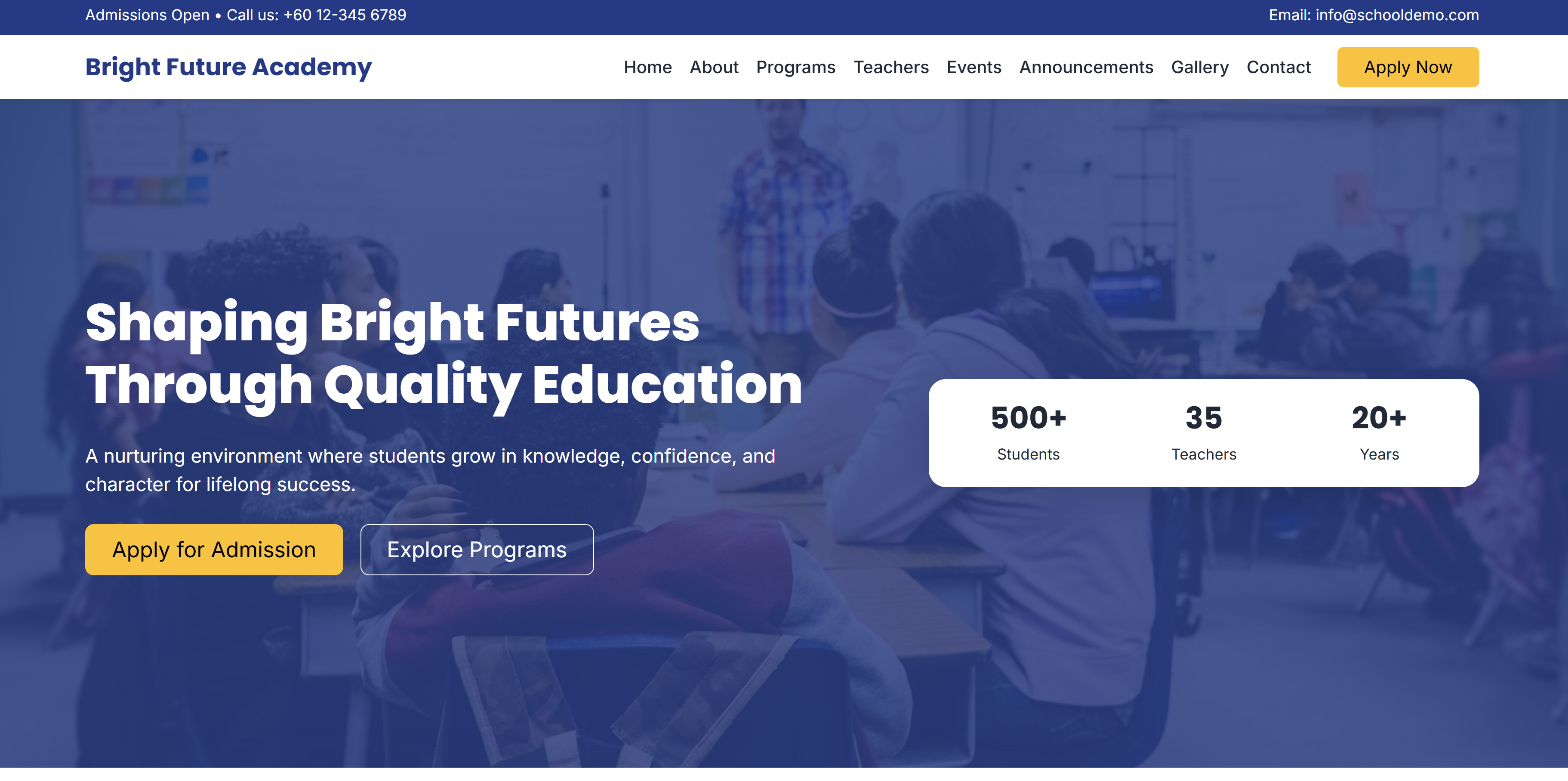 Homepage Preview