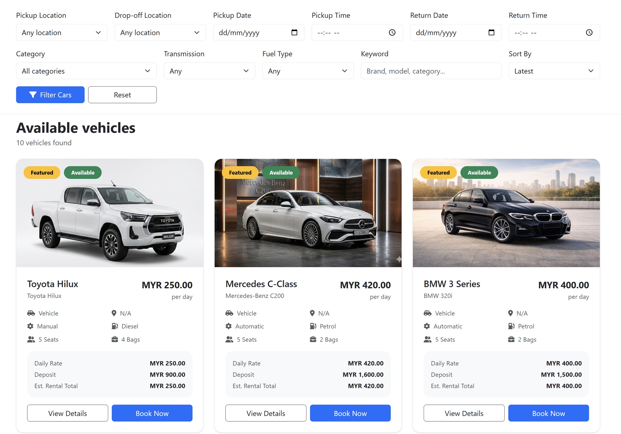 Car Rental Full System